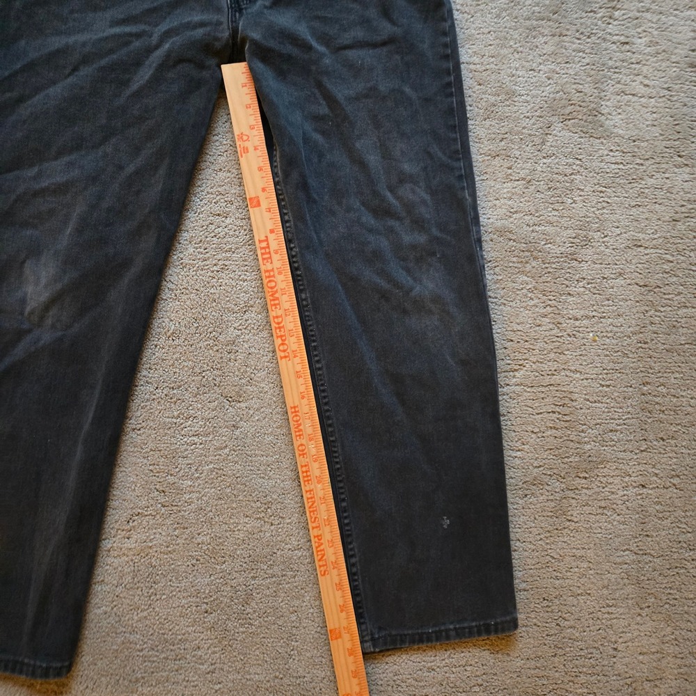 Vintage Levis 505 Regular Fit Jeans Faded Black Made in USA 38x30 Mens - Picture 3 of 8